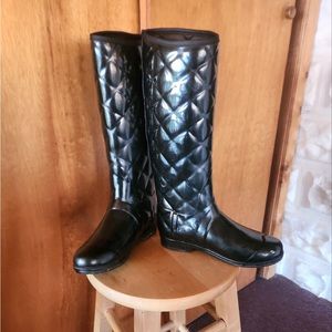 Hunter tall rain boots